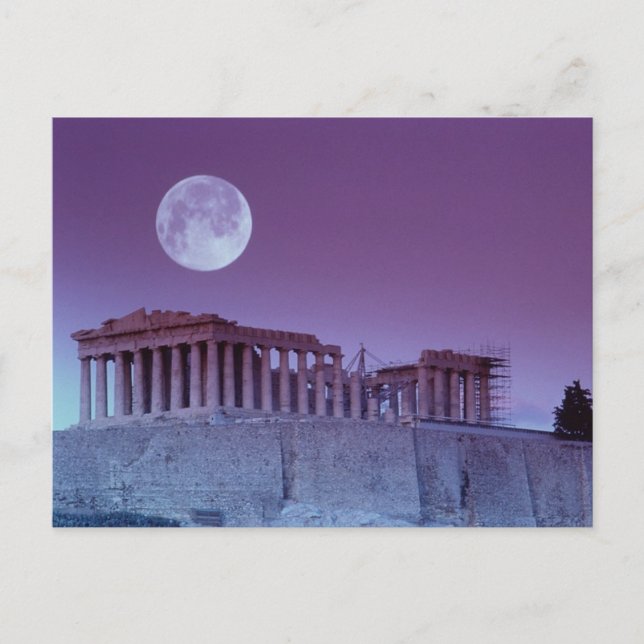 Cartão Postal Twilight Parthenon (Frente)