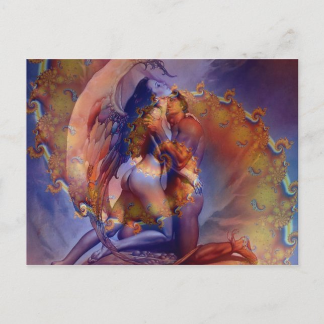 Cartão Postal Twin Flame Love (Frente)