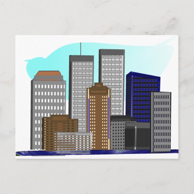 Cartão Postal Twin Towers New York — Ofertas de Arte Únicas (Frente)