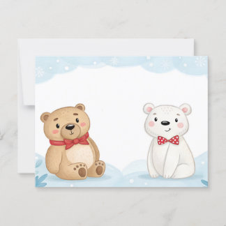 Cartão Postal Two Bears
