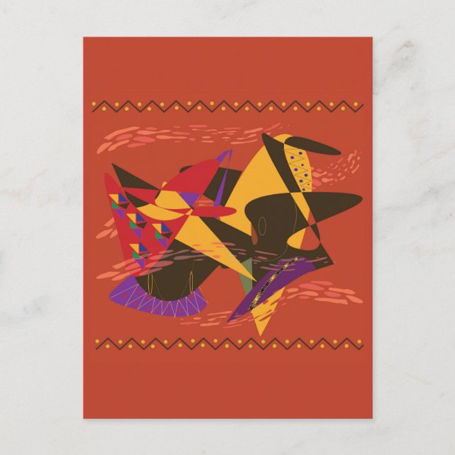 Cartão Postal Two Elegant Black Women Postcard (Frente)
