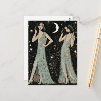 Cartão Postal Two Ladies Dance in the Moonlight