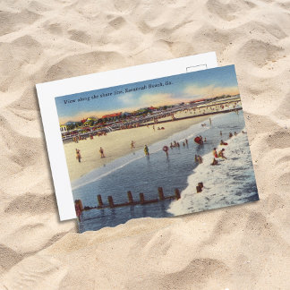 Cartão Postal Tybee Island Beach Savannah GA Histórico