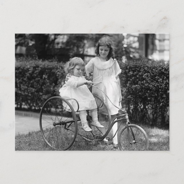 Cartão Postal Tyke em Trike, 1920 (Frente)