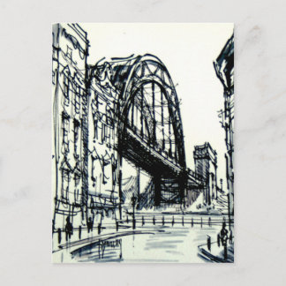 Cartão Postal Tyne Bridge Dene Street