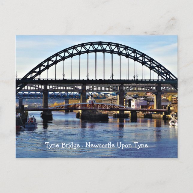 Cartão Postal Tyne Bridge Newcastle UK Photo (Frente)