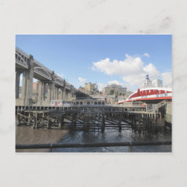 Cartão Postal Tyne Riverside, Swing Bridge, High Level Bridge e