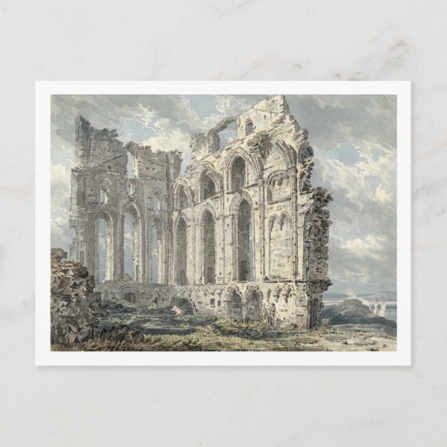 Cartão Postal Tynemouth Priory, Northumberland, c.1792-93 (c/c) (Frente)