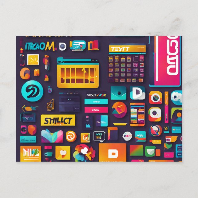 Cartão Postal Typografia Mov: Vista Suas Palavras (Frente)