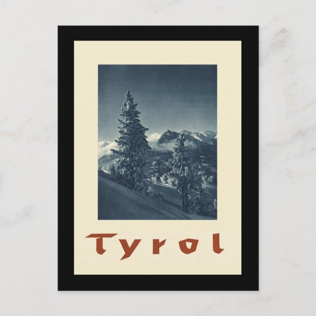 Cartão Postal Tyrol Áustria (Frente)