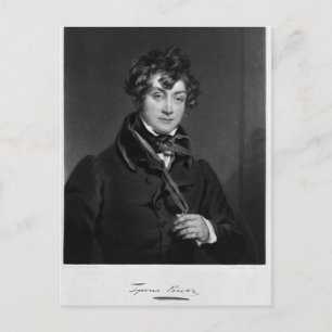 Cartão Postal Tyrone Power, gravada por James Sands, c.1833