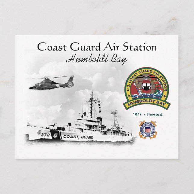 Cartão Postal U.S.C.G. Estação Aérea Humboldt Bay Califórnia (Frente)