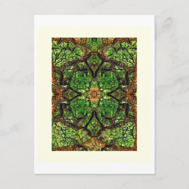 Cartão Postal UABSTRACT AMBIDEXTEROUS TREES #66, Edit G, Oil. (Frente)