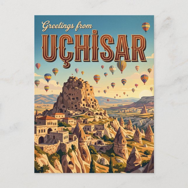 Cartão Postal Uçhisar Turquia (Frente)