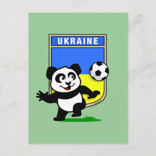 Cartão Postal Ucrânia Futebol Panda