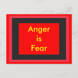 Cartão Postal !   UCreate Raiva é Medo