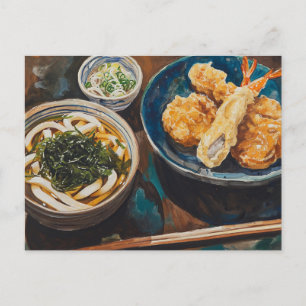 Cartão Postal Udon e Camarão