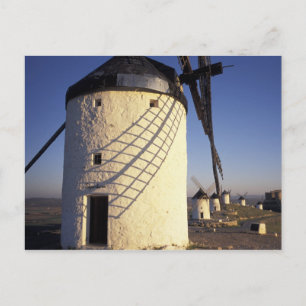 Cartão Postal UE, Espanha, Consuegro, La Mancha. Moinhos de vent