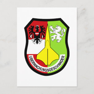 Cartão Postal Ueberwachungsgeschwader Força Aérea Austríaca -