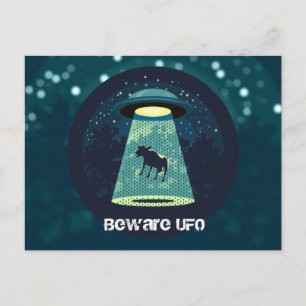 Cartão Postal UFO de Cuidado
