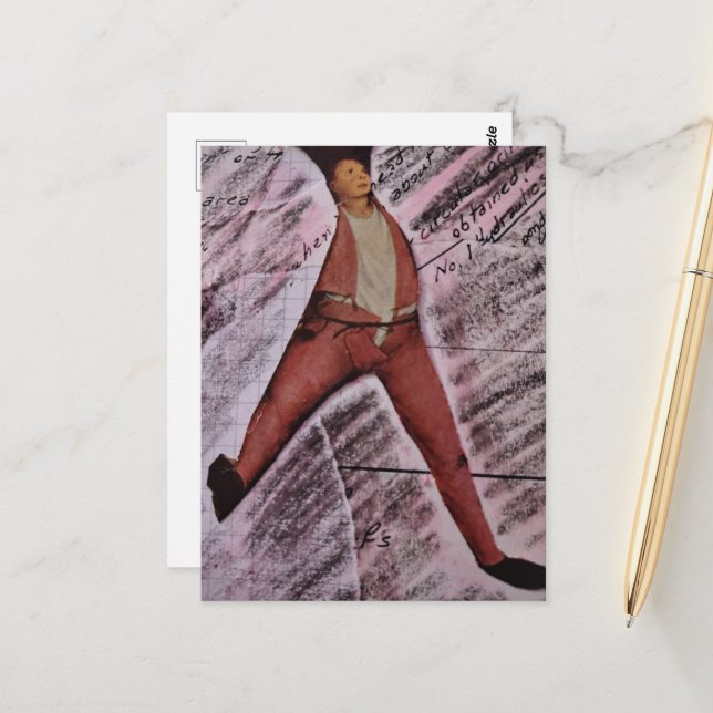 Cartão Postal Ugh MAth Mixed Media Collage (Frente/Verso In Situ)