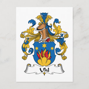 Cartão Postal Uhl Family Crest