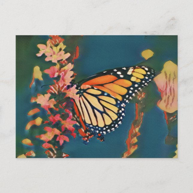 Cartão Postal Ukiyo-e Butterfly (Frente)