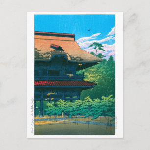 Cartão Postal ukiyoe - hasui - nº 42 Templo Kenchoji, Kamakura -