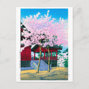 Cartão Postal ukiyoe - hasui - Nº 44 Kiyomizu Hall, Ueno -