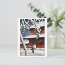 ukiyoe hasui n04 Templo Zōjō-ji em Shiba