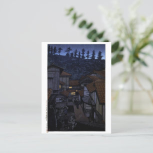 Cartão Postal ukiyoe Hasui n15 Arifuku Onsen, Iwami