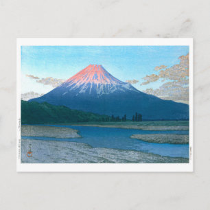 Cartão Postal ukiyoe - hasui - No.30 O rio Fuji -