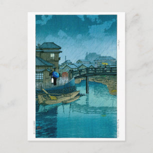 Cartão Postal ukiyoe - hasui - No.39 Shinagawa -