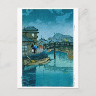 Cartão Postal ukiyoe - hasui - No.39 Shinagawa -