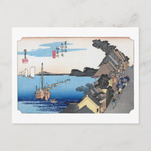 Cartão Postal ukiyoe Hiroshige Nº03 Kanagawa