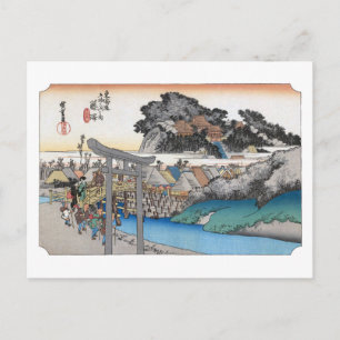 Cartão Postal ukiyoe Hiroshige Nº06 Fujisawa