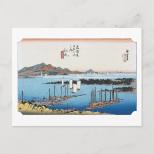 Cartão Postal ukiyoe Hiroshige Nº18 Ejiri