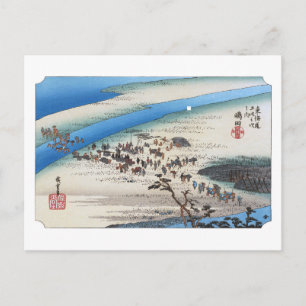 Cartão Postal ukiyoe Hiroshige Nº23 Shimada