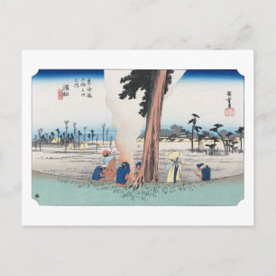 Cartão Postal ukiyoe Hiroshige Nº29 Hamamatsu