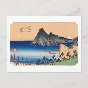 Cartão Postal ukiyoe Hiroshige Nº30 Maisaka