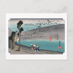 Cartão Postal ukiyoe Hiroshige Nº33 Futagawa