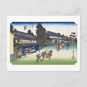 Cartão Postal ukiyoe Hiroshige Nº40 Narumi