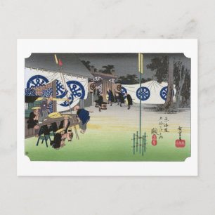 Cartão Postal ukiyoe Hiroshige Nº47 Seki