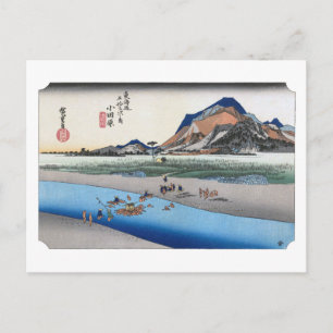 Cartão Postal ukiyoe Hiroshige Nº 09-1 Odawara