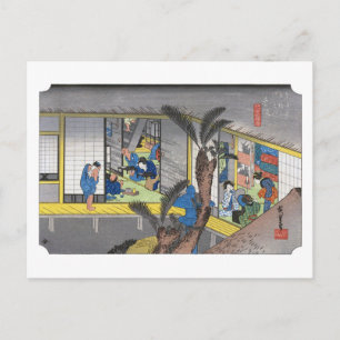 Cartão Postal ukiyoe Hiroshige Nº 36 Akasaka