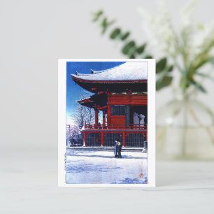 Cartão Postal ukiyoe hui n16 Compensação após queda de neve no