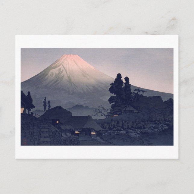 Cartão Postal ukiyoe [komei] Monte Fuji De Mizukubo (Frente)
