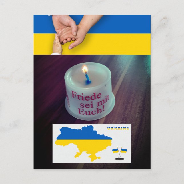 Cartão Postal Ukraine Friede sei mit euch (Frente)