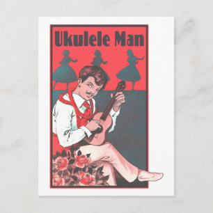 Cartão postal Ukulele Man