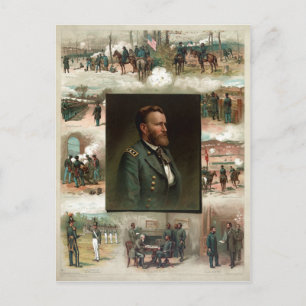 Cartão Postal Ulisses S. Subvenção de West Point para Appomattox